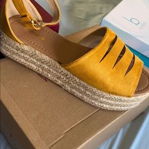 Yellow sandals